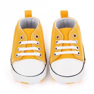 New Baby Shoes Boys Girls Classic Canvas Casual Sneakers Newborn First Walker Toddler Soft Sole Non-Slip Walking Shoes D2486 4