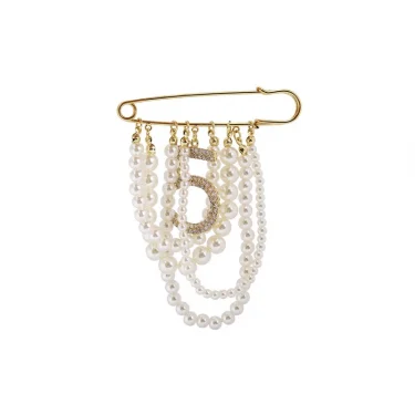 Luxury Fashion Pearl Number 5 Brooches for Women's clothing CC Brooch Gift for Girl Friend Accessories For Jewelry 6