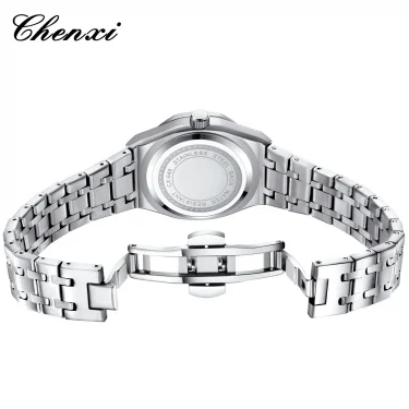 Women's Stainless Steel Watch Original Quartz Watches For Women Fashion High Quality Waterproof Luminous Date Ladies Wristwatch 6