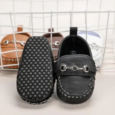 KIDSUN 2021 New Baby Shoes Girls Boys Casual Shoes Leather Cotton Non-slip Soft-sole Infant Toddler First Walkers 3-colors 0-18M 4