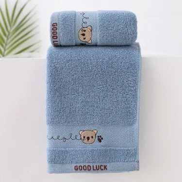 Baby Towels Cotton Bath Towel Face Washcloth Cute Cartoon Bear Hand Wipe Soft Children Towels Kids Newborn Bathing Handkerchief 6