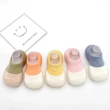 Summer New Combed Cotton Anti slip and Breathable Children's Soft Sole Shoes Baby Walking Shoes Mesh Faced Baby Floor Socks 3