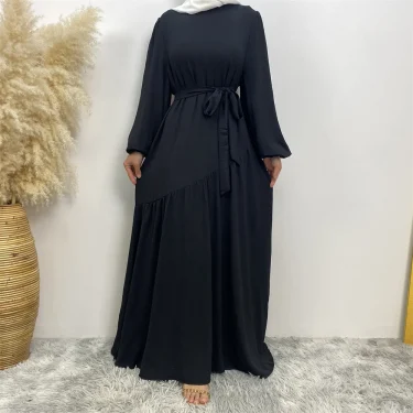 Muslim Ramadan sells women's Muslim fashion clothing in Turkey Long sleeve abaya Popular clothing for Islamic women 3