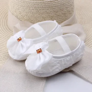 2025 Brand New Newborn Infants Toddler Baby Girl Soft Crib Shoes Moccasin Prewalker Sole Shoes Bow Lovely Cute First Walkers 5