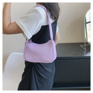 New Fashion Retro PU Leather Women Handbag Vintage Top-Handle Shoulder Bag Female Small Subaxillary Bag 5