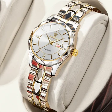 BINBONG Women Watches Luxury Fashion Ladies Quartz Watch Waterproof Luminous Date Stainless Wristwatch Girlfriend Lovers Gift 2