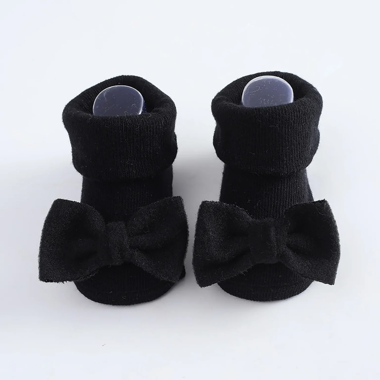 Toddler Baby Girls Socks Shoes Newborn Baby Floor Socks Bowknot Infant Baby Foot Socks First Walkers Prewalker Boots 0-12 Months 3