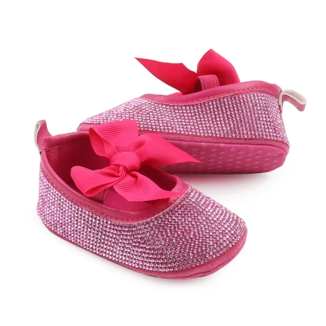 Baby Beautiful Shoes High Quality Newborn Toddler Girls Sneaker Spring and Summer Sandal Cute Bowknot Shiny Diamonds BBW3204 6