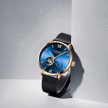 High-end Automatic Mechanical Watch Men's Luxury Brand Fashion Design Casual Male Wristwatch Mesh Waterproof Clock 2025 NEW 2