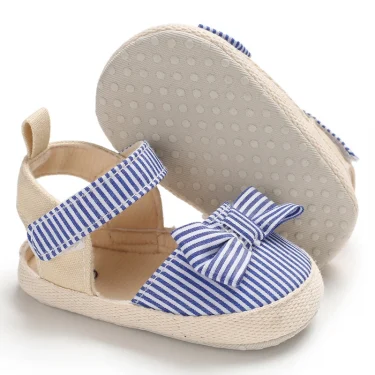 Newborn Toddler Baby Shoes Girl Baby Crib Shoes Princess Flower Bow Baby Cotton Sole First Walker Sneakers 0-18 Months 3