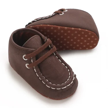 HAIZHIW Baby Canvas Classic Sports Shoes Newborn Boys and Girls Tie One's Shoes First Walkers Shoes Infant Anti slip Baby Shoes 3