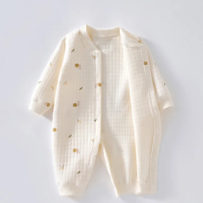 3 Layers Newborn Jumpsuit Cotton Bear Bunny Cartoon Baby Romper Autumn Winter Toddler Outfit Infant Onesie Kids Boy Girl Clothes 2
