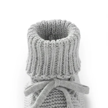 Infant Baby Shoes Knit Cotton Boys Girl Boots Fashion Tie Solid Newborn Walk Bed Footwear Toddler Kid Clothing Accessories 0-18M 6