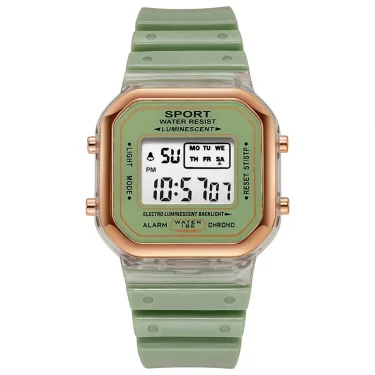Fashion Brand Student Transparent Electronic Watch Candy Multicolor LED Ladies Sports Waterproof Wirstwatch Clock Gift relógio 5