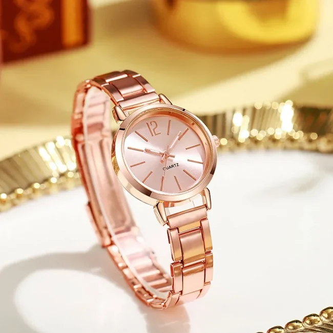 Women's Small Dial Watch Casual Versatile Quartz Watch Daily Fashionable Women's Watch Circular Dial Wristwatches relógio 6