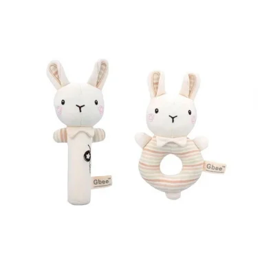 Organic Cotton Hand Rattle Baby Soothing Toy Infant Baby Rattle Toy for Babies 3