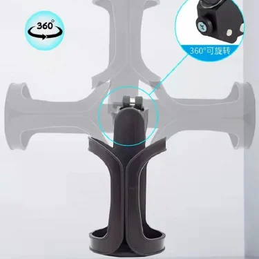 Baby Stroller Cup Holder Rack Bottle Universal 360 Rotatable Cup Holder for Pram Stroller Carrying Case Milk Bottle Cart 4
