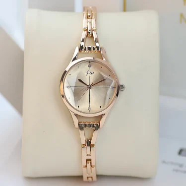 Bracelet Watch For Women Elegant Rose Gold Ladies Luxury Wristwatches Rhinestone Simple Fashion Female Quartz relogio feminino 2