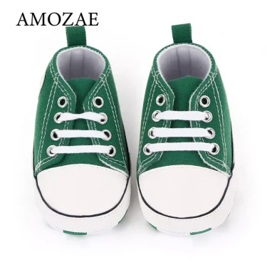 Baby Classical Sports Sneakers Newborn Baby Boys Girls Print First Walkers Shoes Infant Toddler Anti-slip Baby Shoes Pre-walkers 3