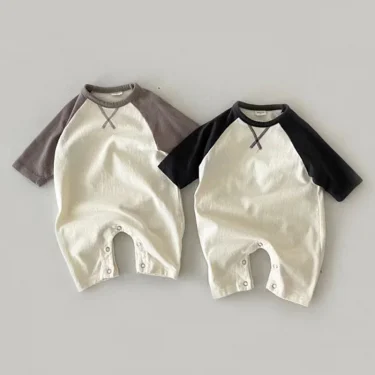 New Spring Autumn Baby Bodysuit Soft Cotton Toddler Jumpsuits for Girls Boys Newborn One-Piece Clothes Korea Style Infant Romper 2