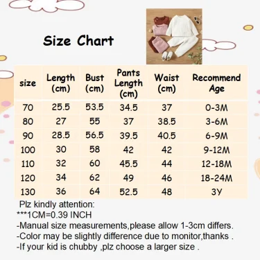 7 Colors Newborn Baby Girl Boy Clothes Set Solid Color Long Sleeves Top+Pants 2PCS Outfits Leisure Sport Autumn&Winter Costume 6