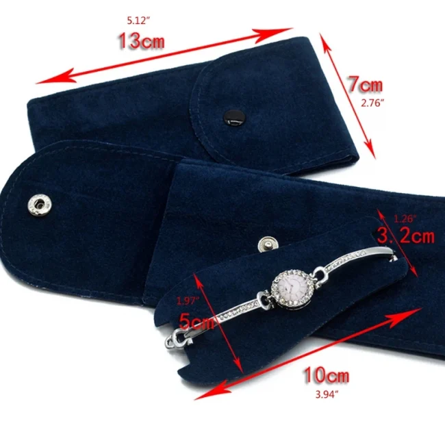 Portable Flannelette Fabric Watch Pouch Storage Bag Single Watch Travel Organizer Display Pouch for Men and Women Dropshipping 5