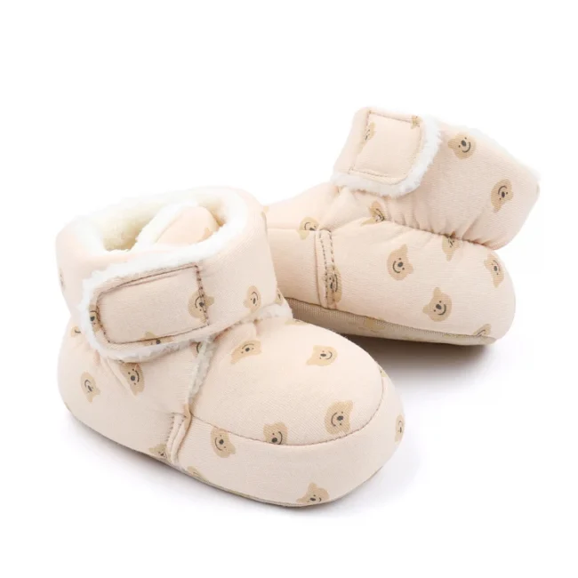 Baby Shoes Soft Cotton Warm Inside for Winter Indoor Sneaker Newborn Toddler Prewalking 0-9-18 Months High Quality 2024 BMB3217 4