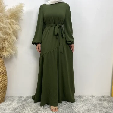Muslim Ramadan sells women's Muslim fashion clothing in Turkey Long sleeve abaya Popular clothing for Islamic women 5