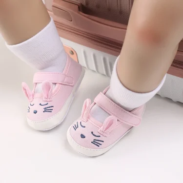 0-18M Lovely Pink Spring Autumn Style Lovely Bow Solid Color Princess Shoes 0-18 Months Baby Casual Shoes Newborn Toddlers 6