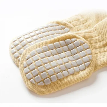 5Pairs/Lot Cotton Baby Anti-slip Socks for Boys Girls Low Cut Floor Kids Toddler Sock with Rubber Grips Socken for 0-3Years 4