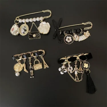 Tassel CC Women's brooch for women Camellia Pearl Brooches luxury designer clothing accessories 1