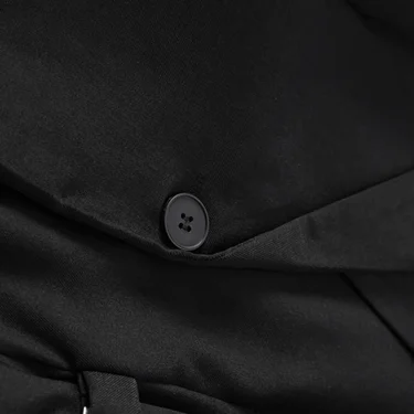 EAM Black Bandage Buckle Causal Blazer Women New Lapel Long Sleeve Loose Fit Jacket Fashion Tide Spring Autumn 30A2051 6