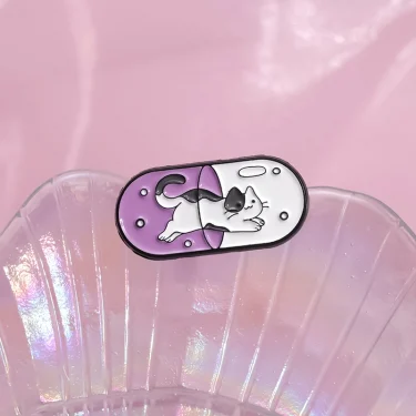 Happy Capsule Pill Enamel Pin Vitamin Sea Pharmacy School Survivor Pharmacist Brooch Badge Jewelry Gift For Medical Student 4