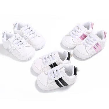 Baby Shoes Luxury Designer Toddler Shoes Newborn 0 to 3 6 9 12 18 24 Months PU Leather Soft Sole Anti-slip Kids Shoes Boys Girls 2