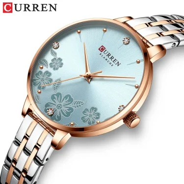 CURREN Brand Fashion Women Watches Stainless Steel Ultra Thin Quartz Watch Woman Romantic Clock Women's Watches Montre Femme 1