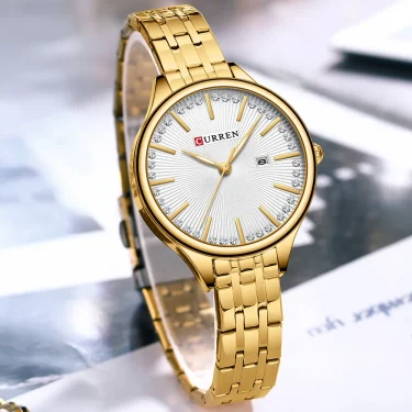 CURREN New Women's Wrist Watches Luxury Brand Women Quartz WatchesStainless Steel Casual Fashion Wristwatch Relogio Feminino 6