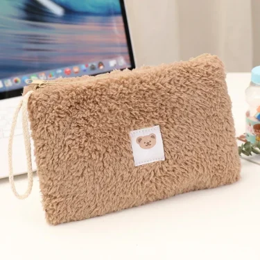 1 Piece Newborn Diaper Bag Cartoon Bear Plush Baby Organizer for Women Lovely Baby Item Storage Bag Toddler Baby Organizer 5