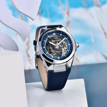 Benyar New Skeleton Automatic mechanical wristwatch Fashion Classic Watch Alloy daily waterproof watch BY5207 Hombre reloj 3