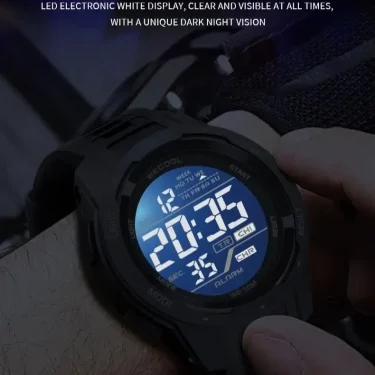 WECOOL Brand Sport Digital 50M Waterproof LED Back Light Alarm Clock Multifunction Watch W-616 Watch 5