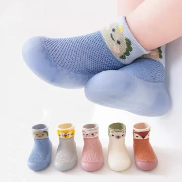 New baby floor shoes and socks indoor soft sole anti-slip spring and summer thin newborn children baby toddler shoes 1