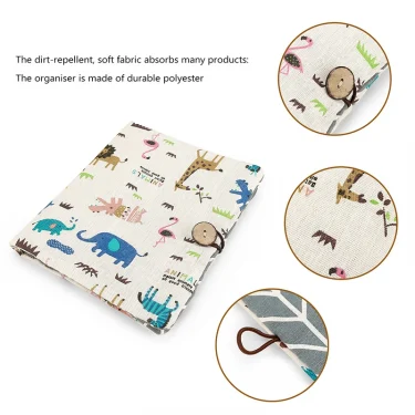 Cartoon Pattern Baby Diapers Storage Bag Portable Paper Towel Diaper Handbag Large-Capacity Baby Products Multi-Function Storage 3