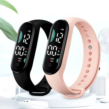 Sports Watch Electronic LED Digital Wristwatch for Women Fashion Casual Simple Silicone Touch Waterproof Bracelet Clock 3