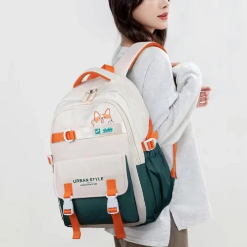 Large Capacity Backpack New College Style Female Leisure Backpack Fashion Travel Junior High School Students 4