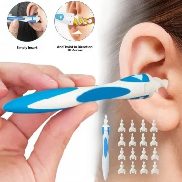 New Hot Ear Wax Spiral Silicon Removal Reusable Earwax Cleaner Care Soft Ears Cares Health Tools for Baby Essentials Baby Care 2