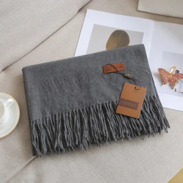 Winter Scarf for Women Long Warm Cashmere Scarves Hijab Solid Lady Shawl Wrap Female Pashmina Bufanda Head Scarfs 4