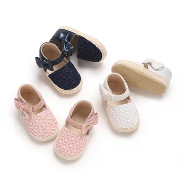 3-Colors 0-18M Baby Girls Cotton Shoes BOW Spring Autumn Toddlers Prewalkers Cotton Shoes Infant Soft Bottom First Walkers 1
