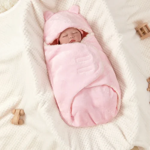 Baby Bear Swaddle Blanket | Baby Essentials 0-3 months | Wraps White | Ideal Newborn Registry and Toddler Boy Accessories | Perf 3