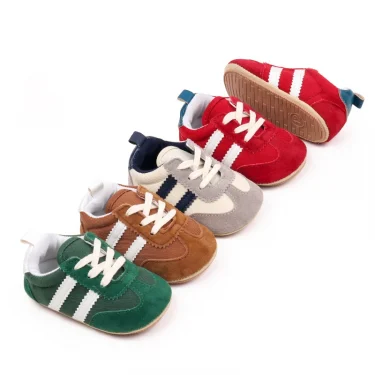 Hot Selling Baby Casual Sports Shoes Spring and Autumn Girls and Boys High Quality PVC Sole Anti Slip Prewalker Shoes BLS4034 4