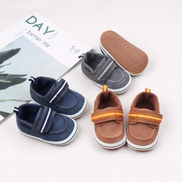 Baby Shoes Soft Cotton High Quality Spring and Autumn Sneaker Newborn Toddler Classical Style 2025 Baby New Fashion BHX3187 5