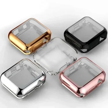 Screen Protector for Apple Watch Case 45mm 41mm 44MM 40MM 42mm 38MM Full TPU Bumper Cover Accessories Iwatch Series 8 7 SE 6 3 3